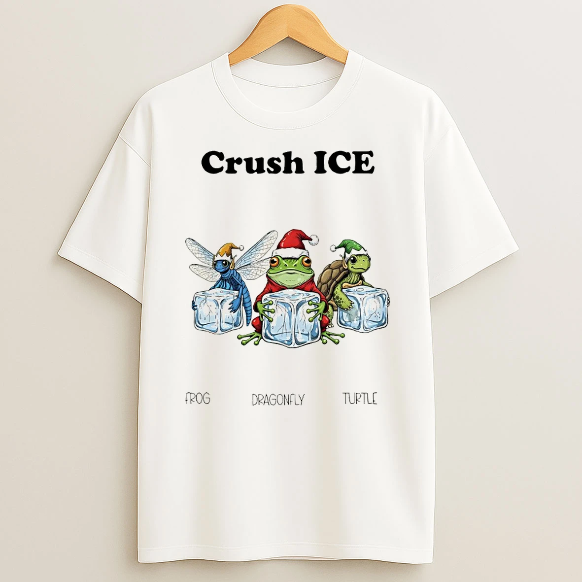 Crush Ice Anti Trump Fdt Frog Dragonfly Turtle Christmas Tshirt Hoodie