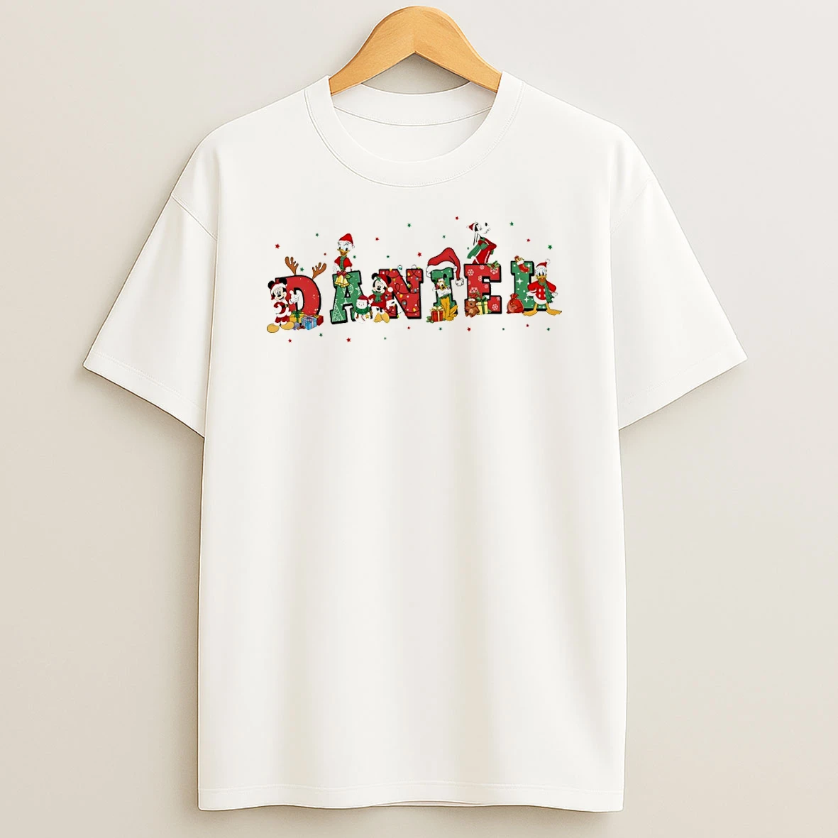 Custom Name Mickey And Friends Christmas Tshirt Hoodie