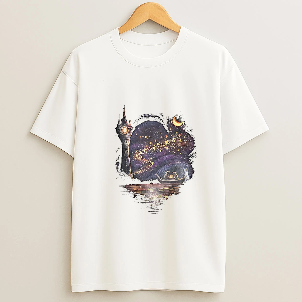 Disney Tangled Rapunzel Romantic Floating Lights Disney Tshirt Hoodie