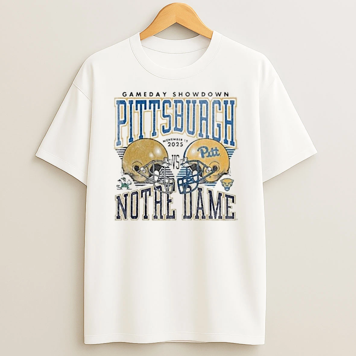 Gameday Showdown 2025 Pittsburgh Vs Notre Dame Matchup Tshirt Hoodie