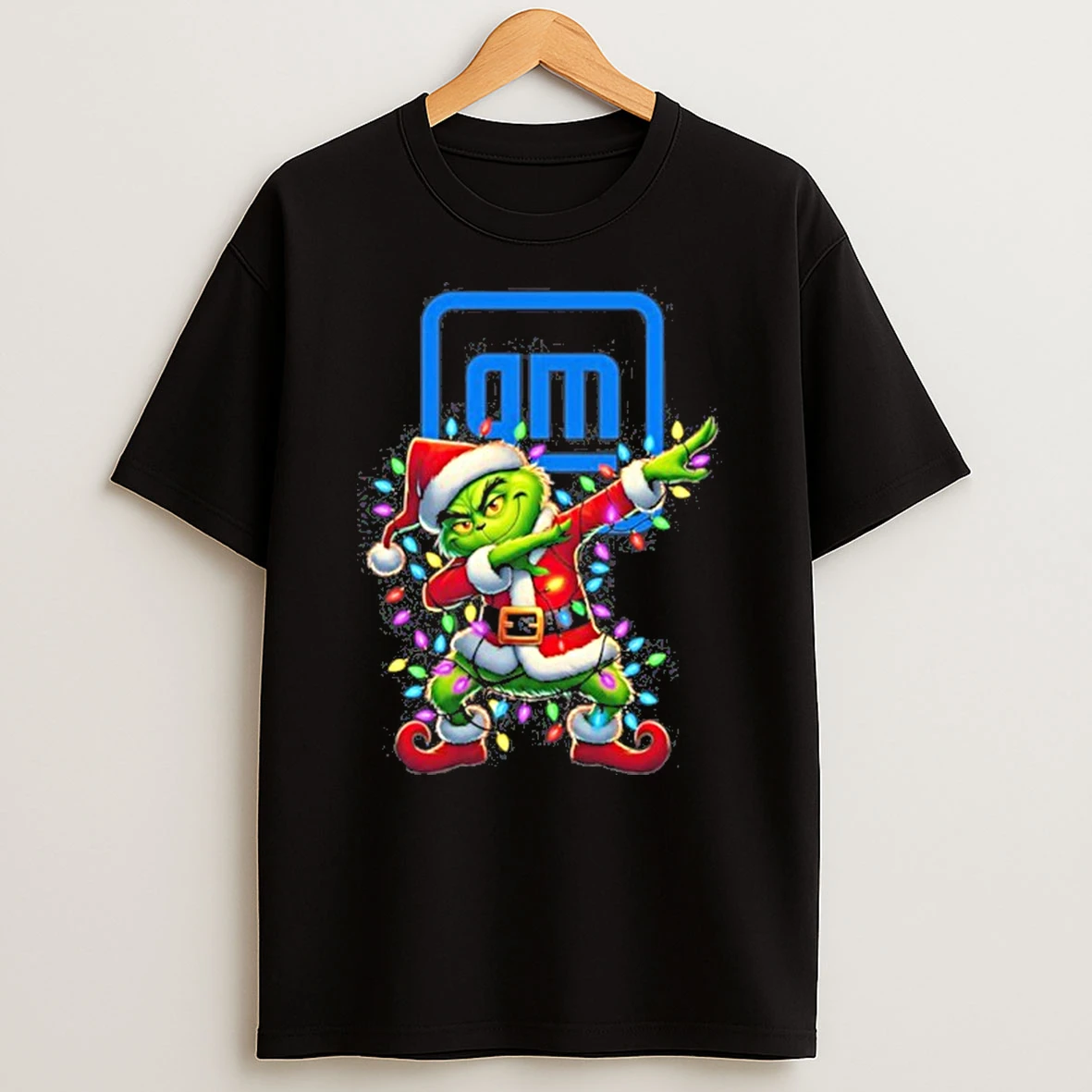 General Motors Logo X Grinch Dabbing Light Christmas Tshirt Hoodie