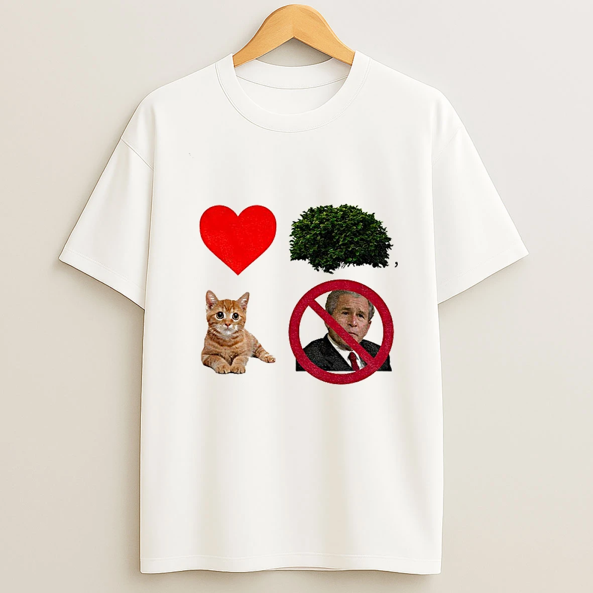 George W Bush Prohibition Signs Love Cat Funny Political Tshirt Hoodie
