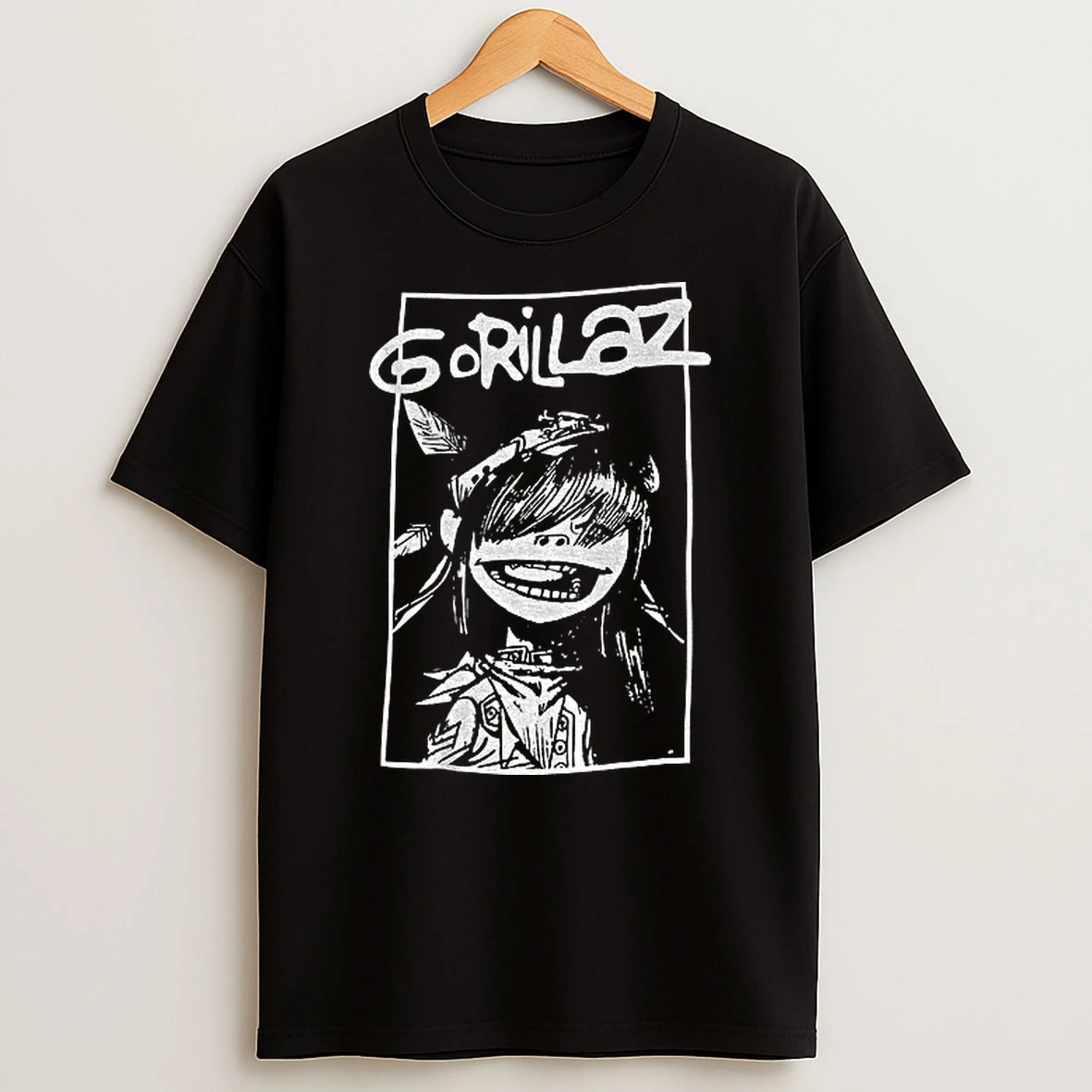 Gorillaz Music Black And White Graphic Tshirt Hoodie
