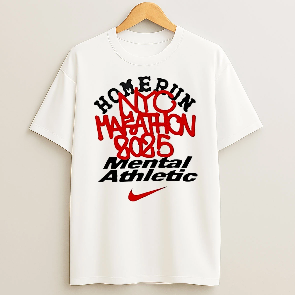 Homerun X Mental Athletic Nyc Marathon 2025 Tshirt Hoodie