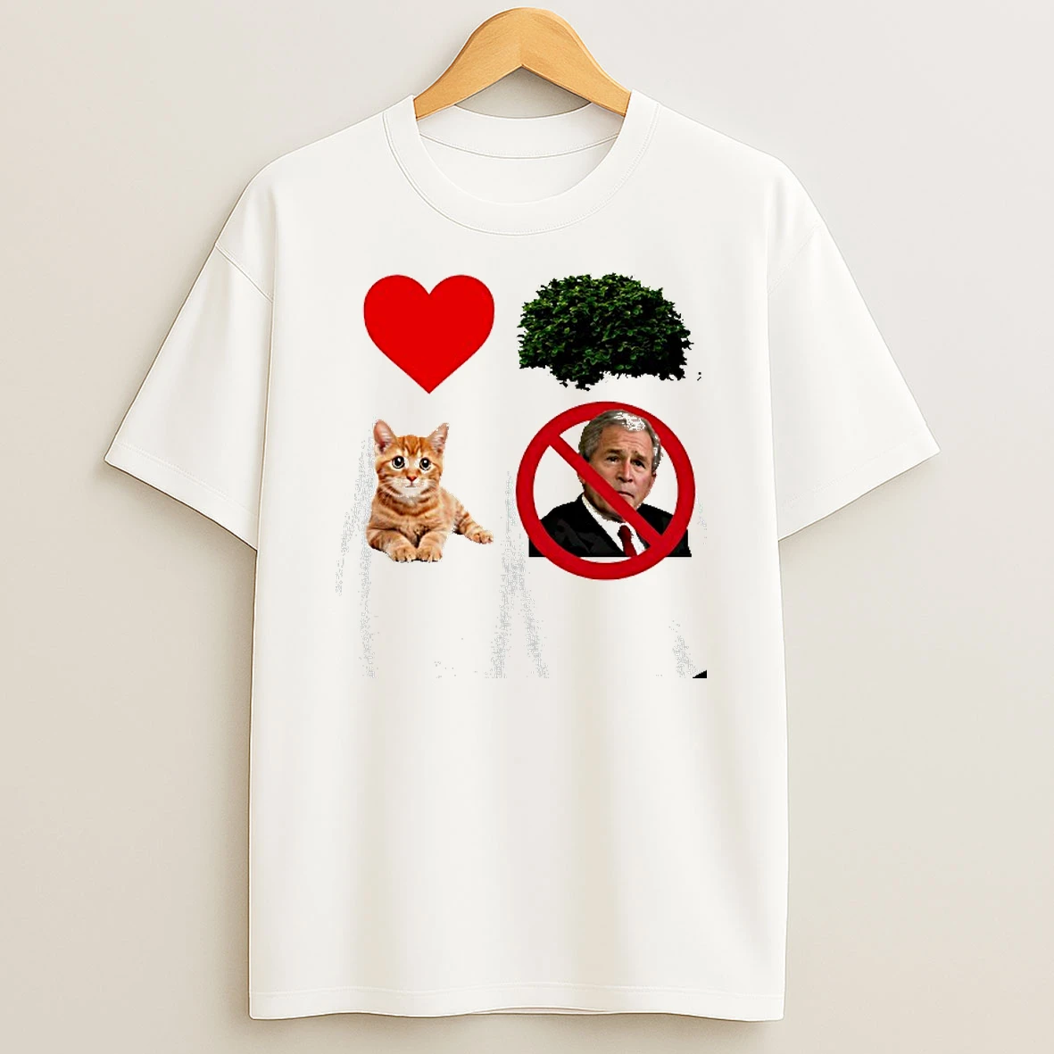 I Heart Bush The Pussy Not The President George W Bush Tshirt Hoodie