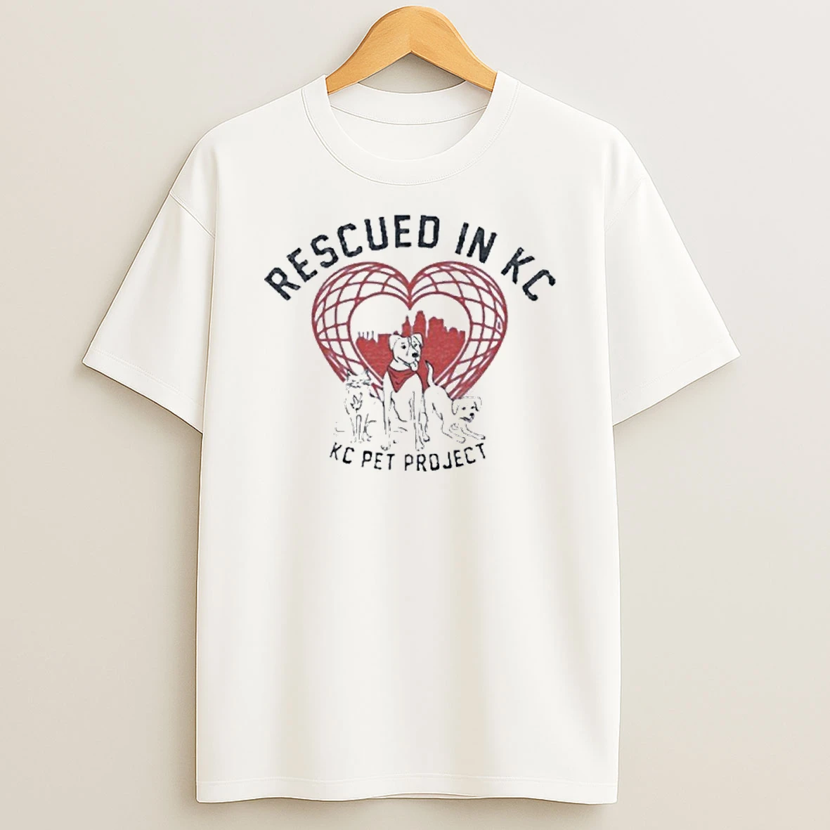 Kc Pet Project Rescued Tshirt Hoodie