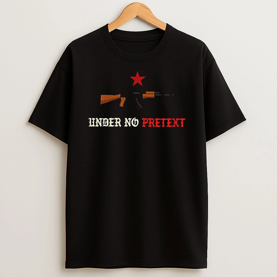 Karl Marx Ak 47 Under No Pretext Socialist Red Star Political Tshirt Hoodie