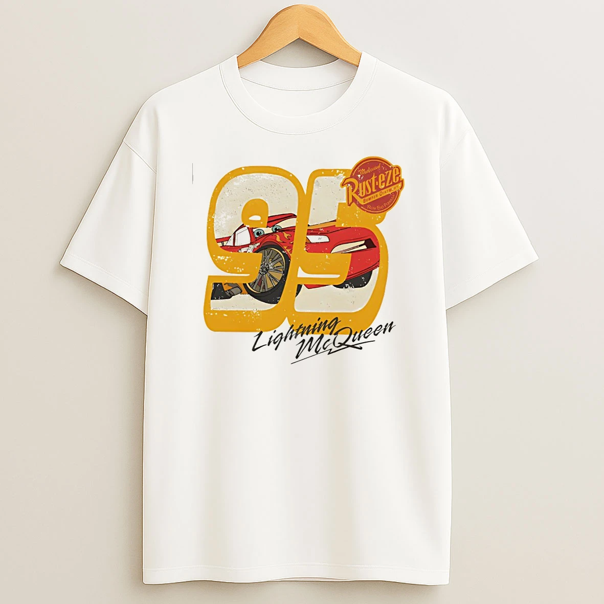 Lightning Mcqueen 95 Cars On The Road Disneyworld Tshirt Hoodie