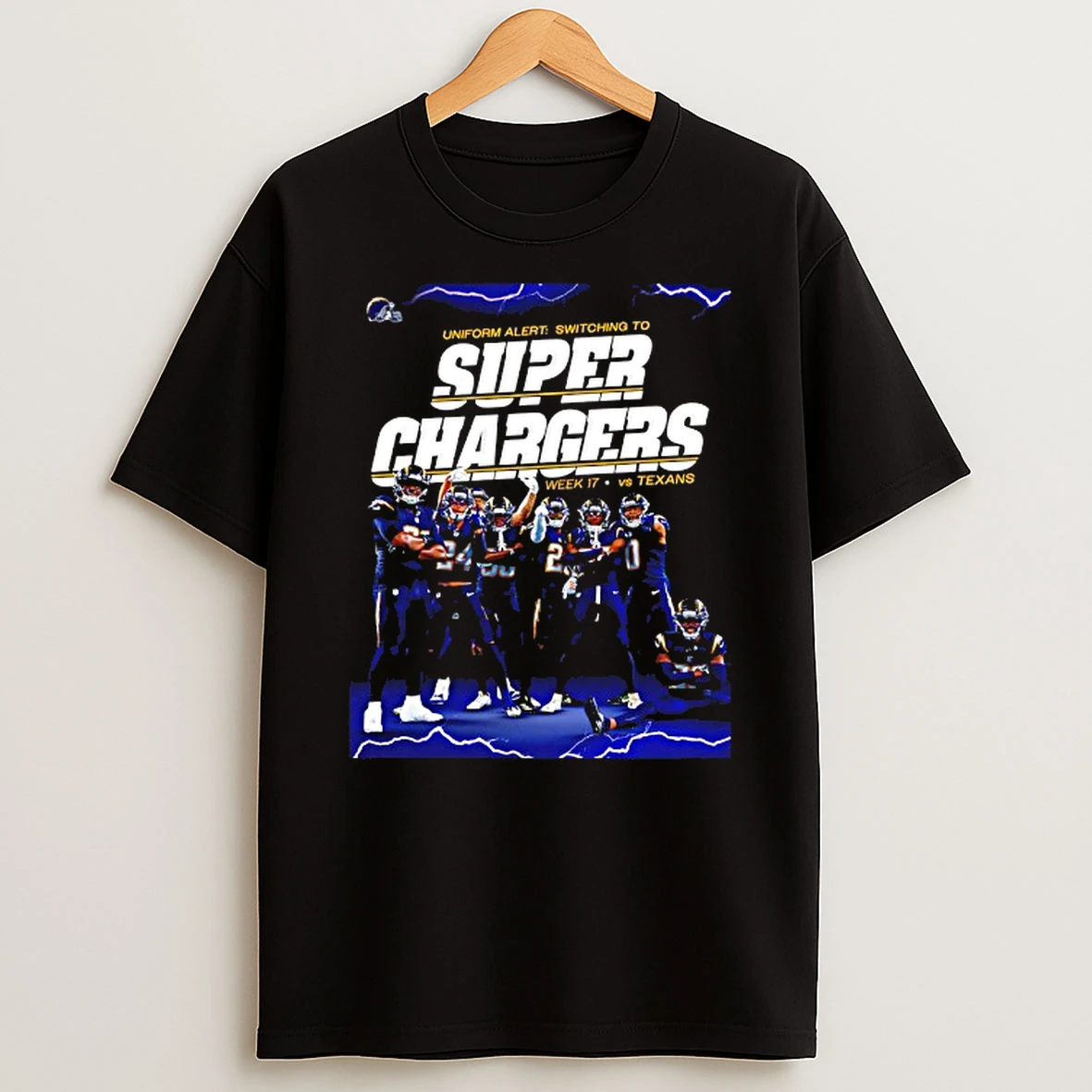 Los Angeles Chargers Super Chargers Week 7 Vs Texans Graphic Tshirt Hoodie