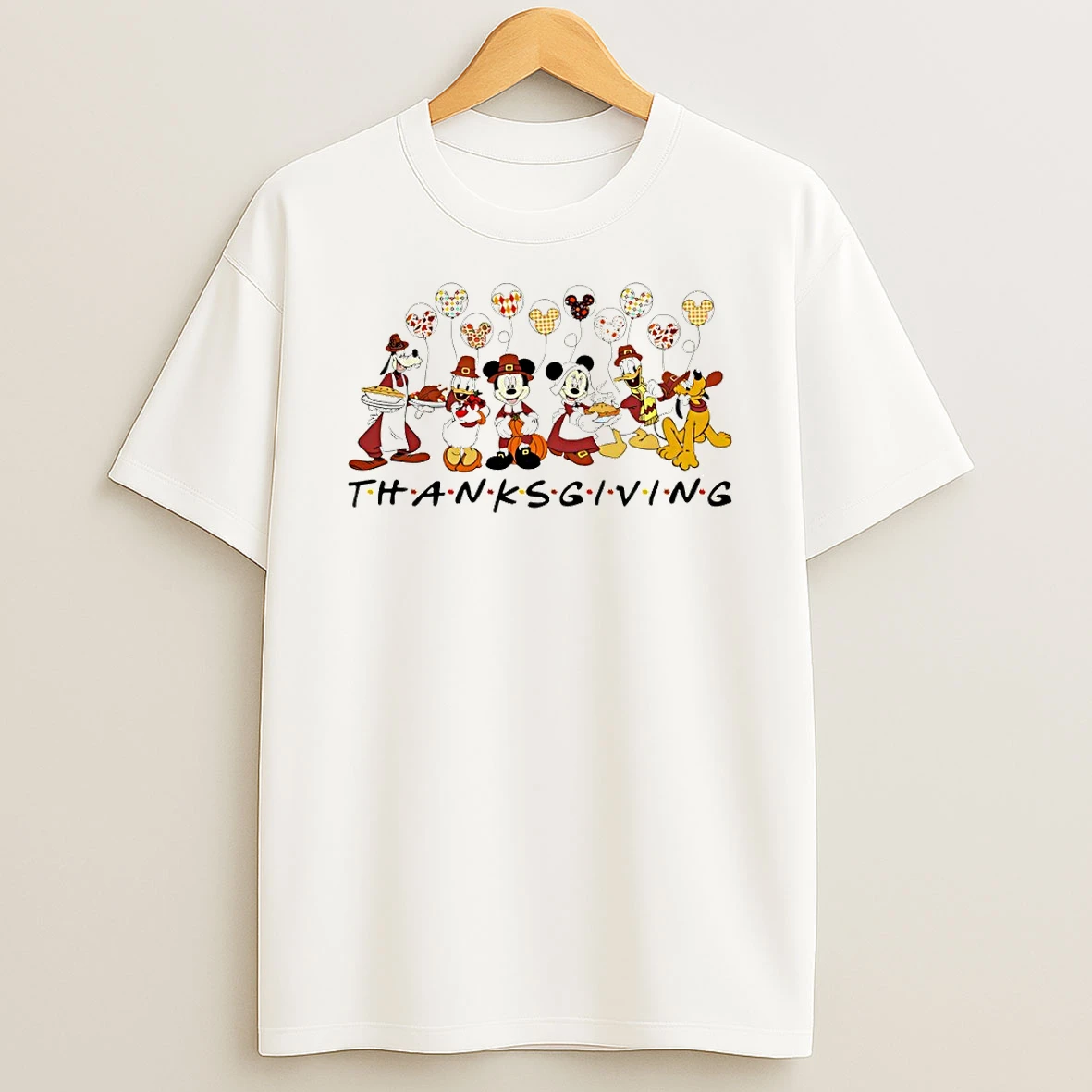 Mickey And Friends Thanksgiving Disneyland Family 2025 Tshirt Hoodie