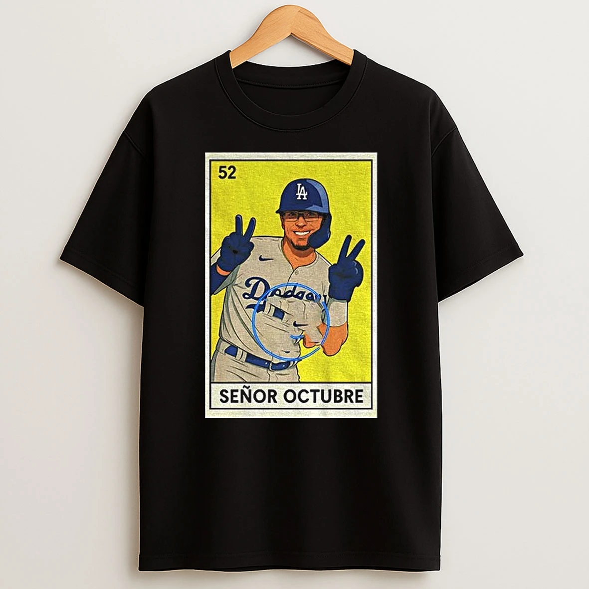 Mookie Betts Senor Octubre Los Angeles Dodgers Mlb Baseball Loteria Card Tshirt Hoodie