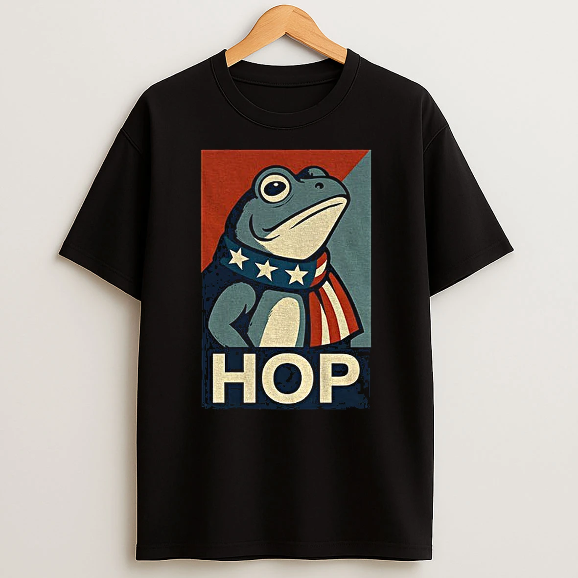 Portland Hop Frog Anti Fascist Political Parody Retro Tshirt Hoodie