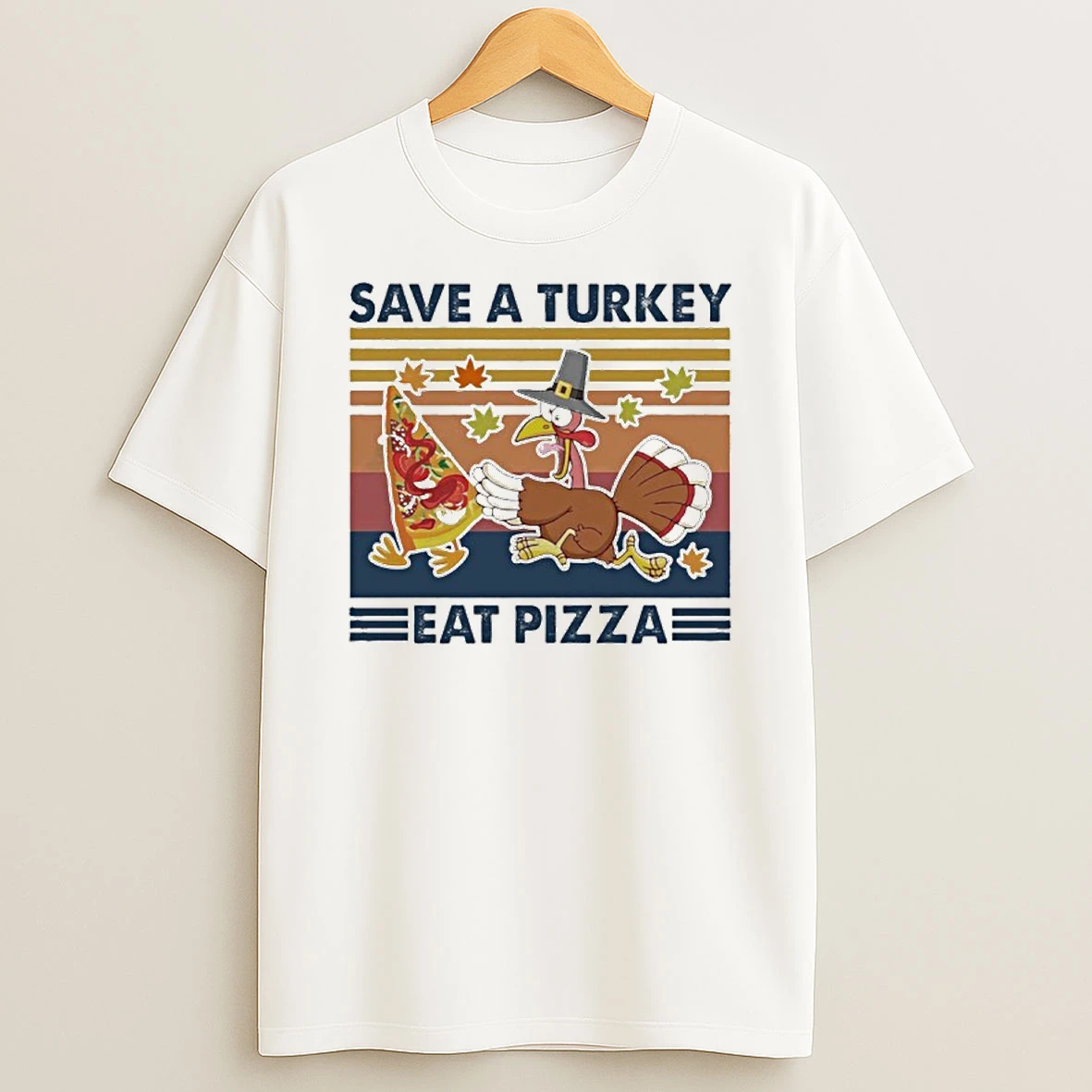 Save A Turkey Eat Pizza Vegan Tshirt Hoodie