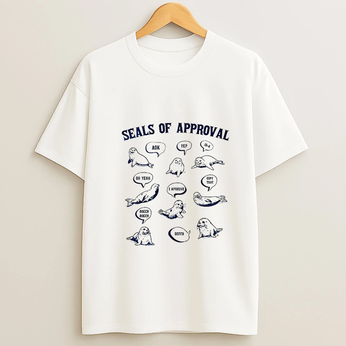 Seals Of Approval Funny Seal Graphic Tshirt Hoodie