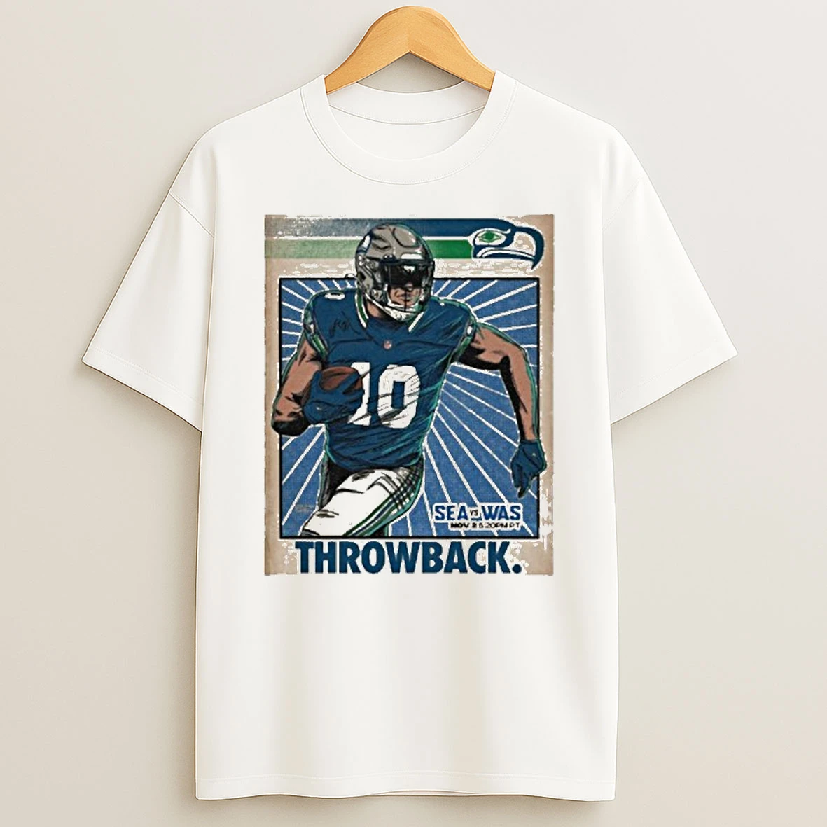 Seattle Seahawks Vs Washington Commanders November 2 2025 Throwback Snf Threads Tshirt Hoodie
