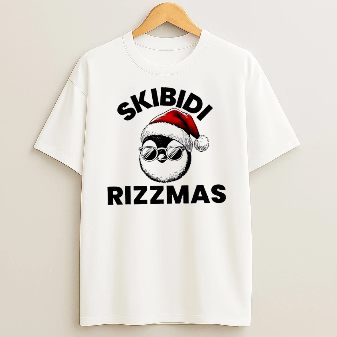 Skibidi Rizzmas Funny Christmas Penguin Tshirt Hoodie