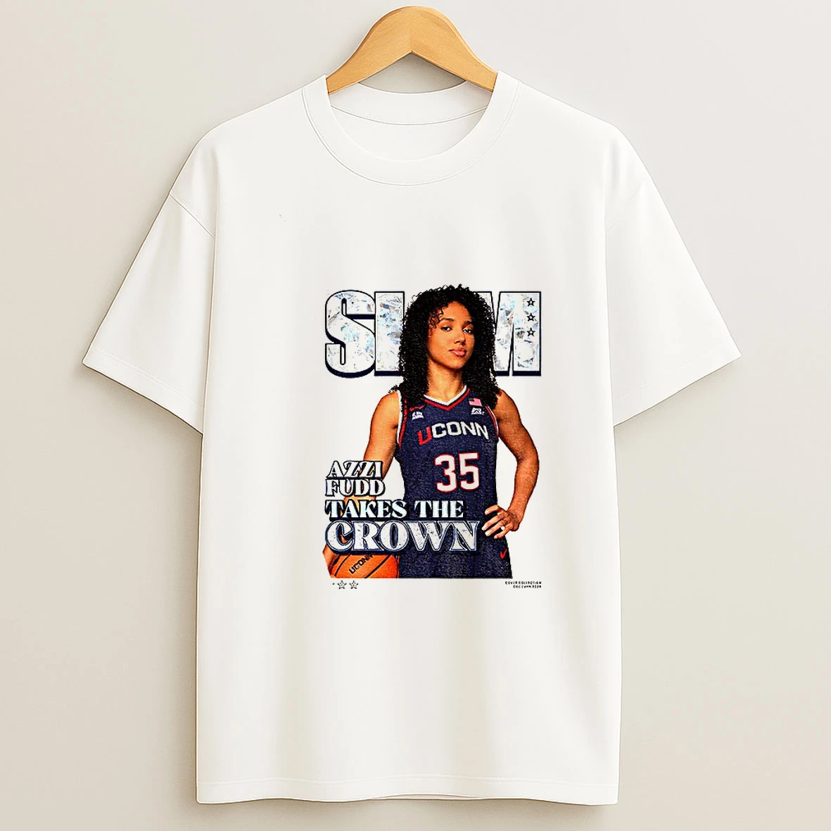 Slam Azzi Fudd Takes The Crown Uconn Huskies Big East Conference Wnba Tshirt Hoodie