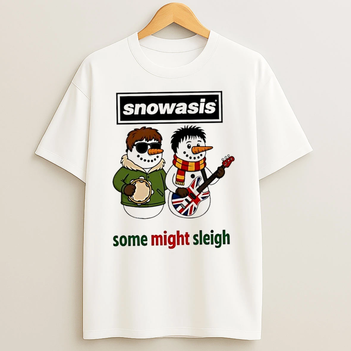 Snowasis Some Might Sleigh Brothers Music Christmas 2025 Tshirt Hoodie