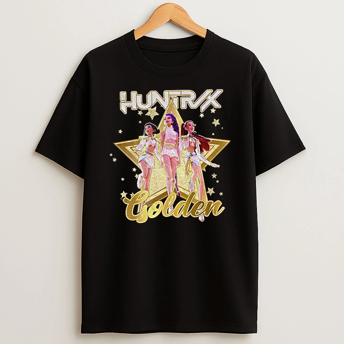 Star Kpop Demon Hunters Huntrix Golden Tshirt Hoodie