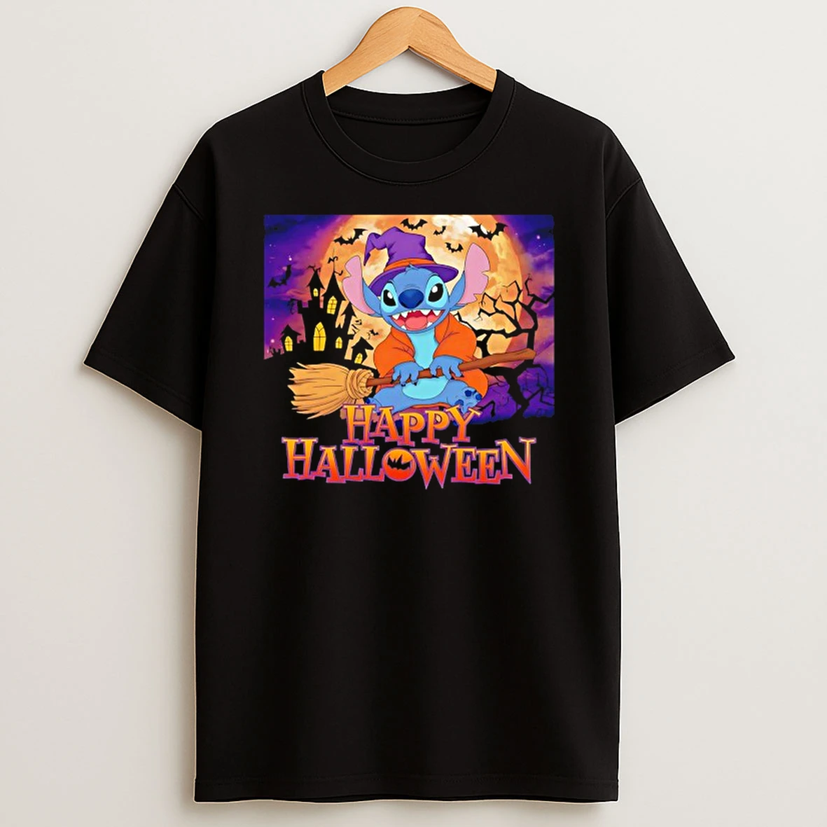 Stitch Witch Happy Halloween Tshirt Hoodie