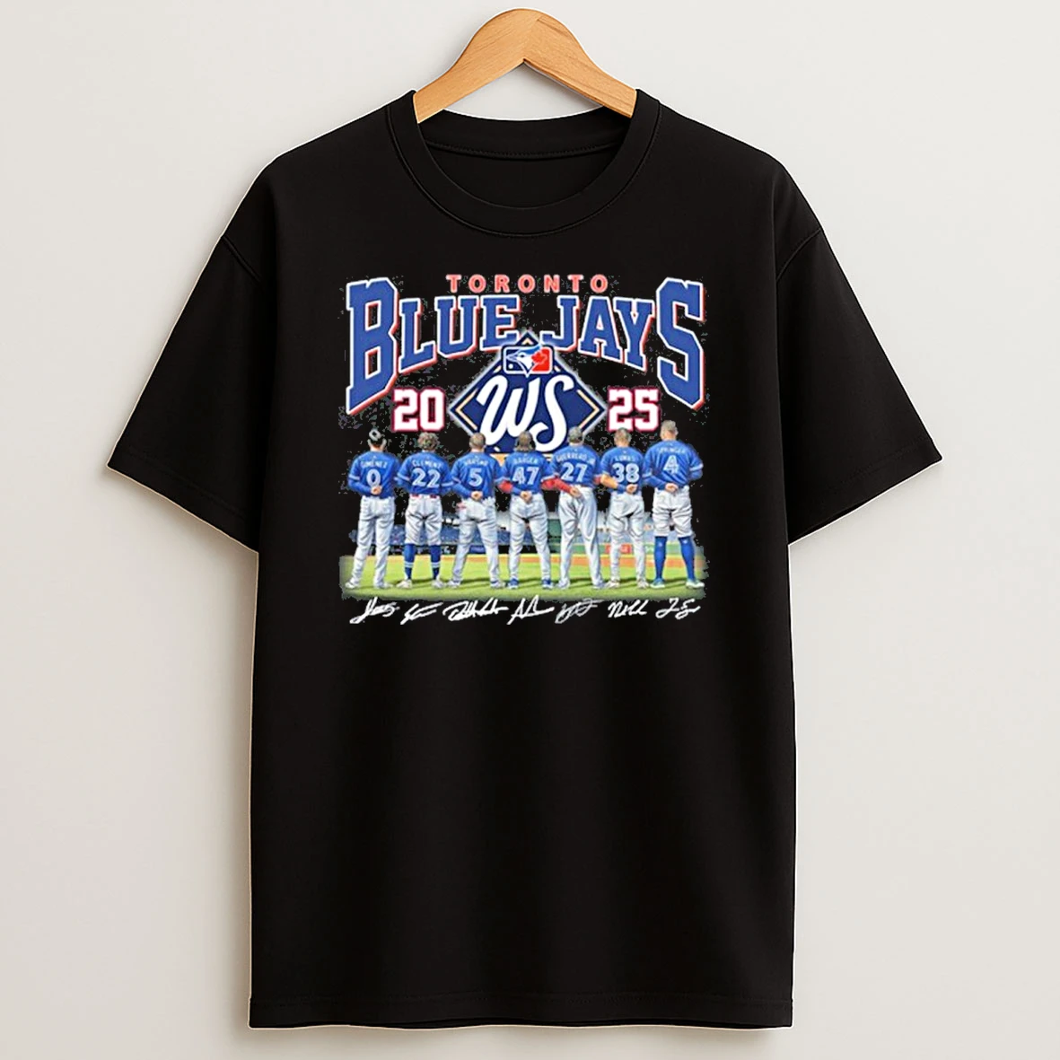 Toronto Blue Jays 2025 Team Player Signature Tshirt Hoodie