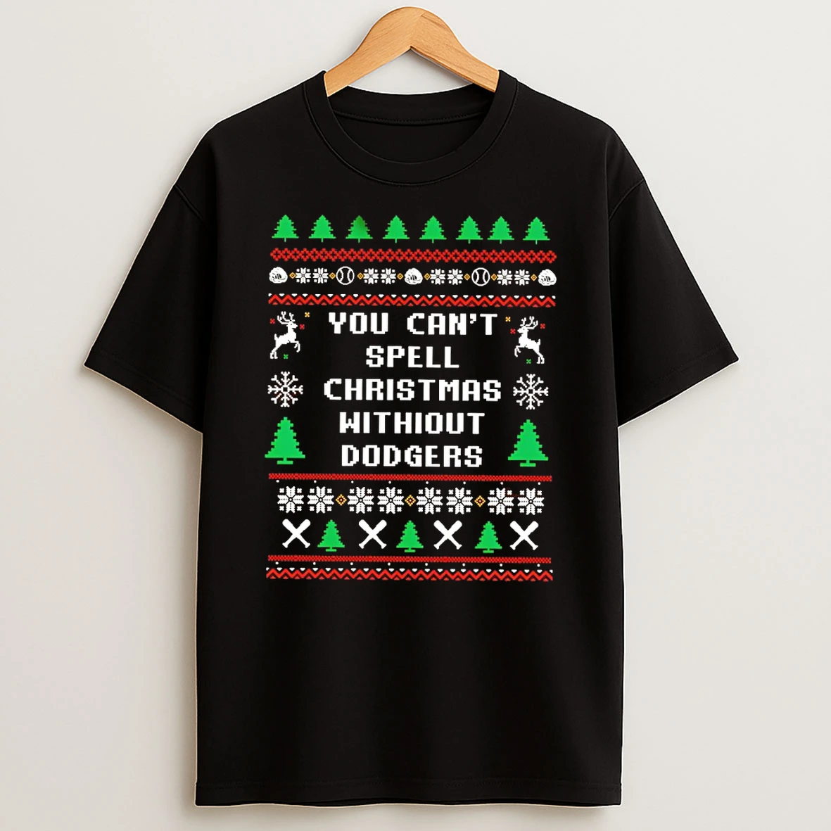 You Cant Spell Christmas Without Dodgers Mlb Tshirt Hoodie