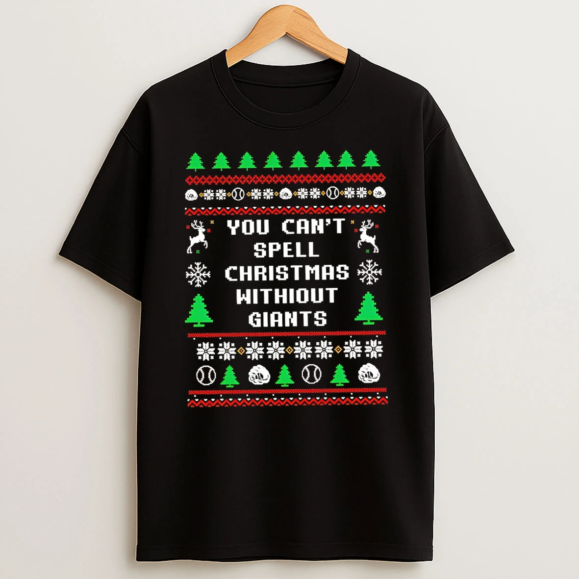 You Cant Spell Christmas Without Giants Nfl Tshirt Hoodie
