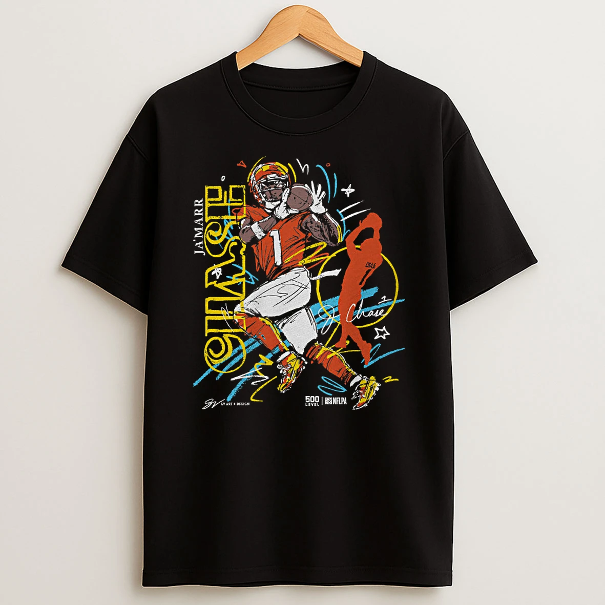 Ja Marr Chase T Shirt Cincinnati Nflpa Gv Art 01 Tshirt Hoodie