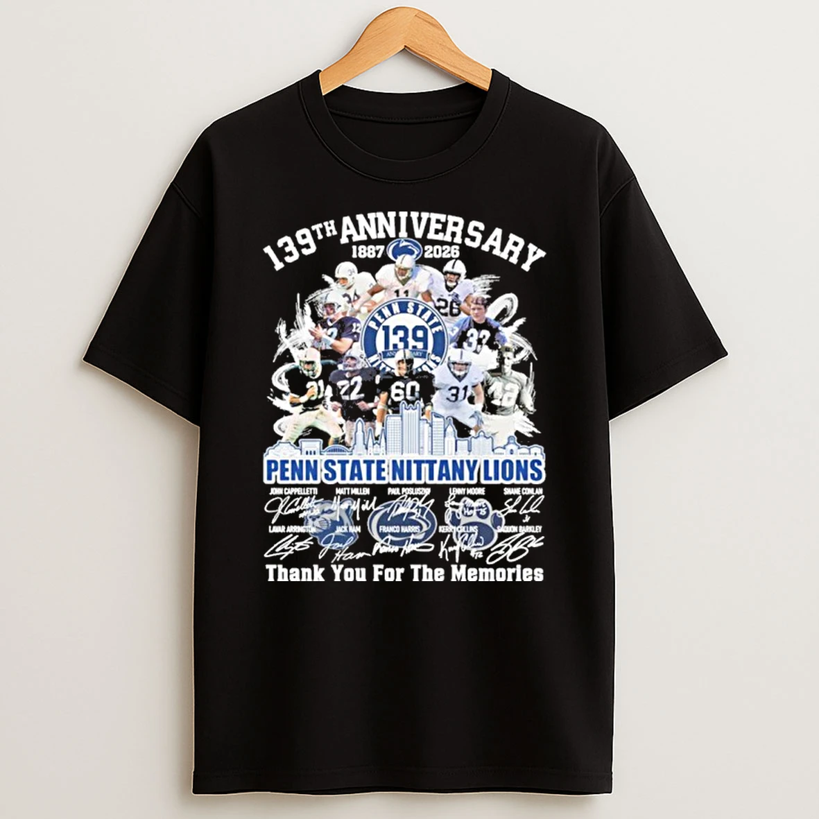 139th Anniversary 1887 2026 Penn State Nittany Lions Team Tshirt Hoodie