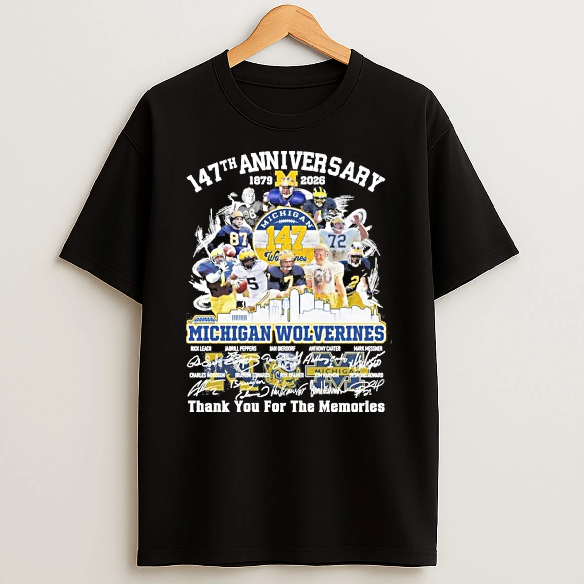 147th Anniversary 1879 2026 Michigan Wolverines Team Tshirt Hoodie