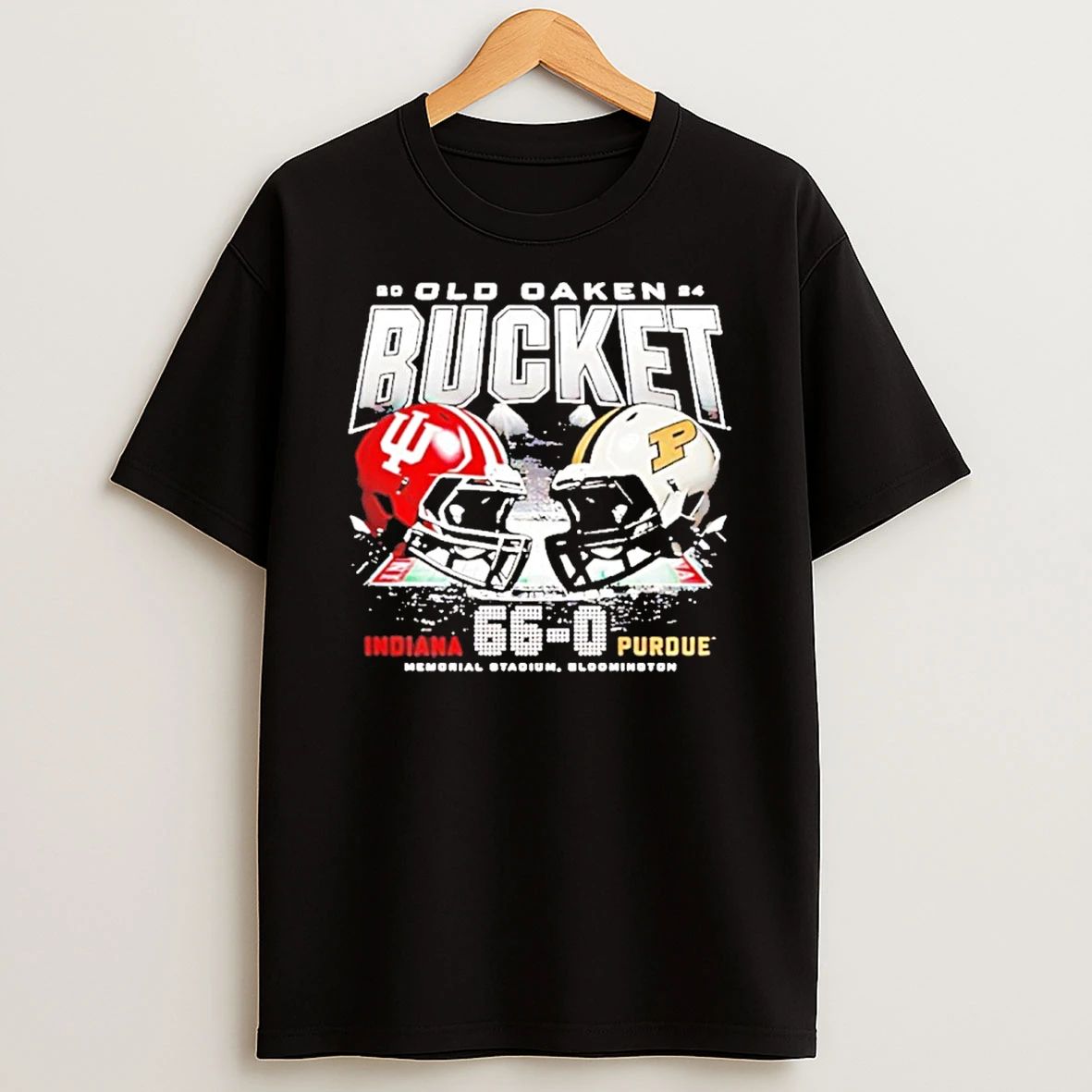 2024 Indiana Old Oaken Bucket 66 To 0 Purdue Helmet Tshirt Hoodie