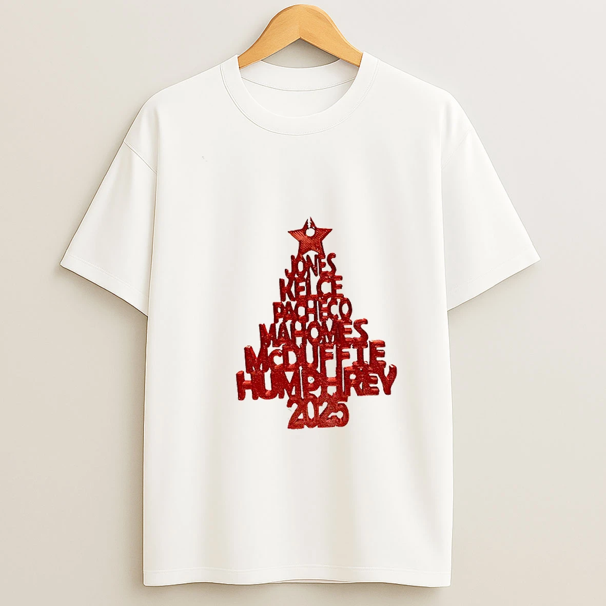2025 Kansas City Chiefs Christmas Tree Tshirt Hoodie