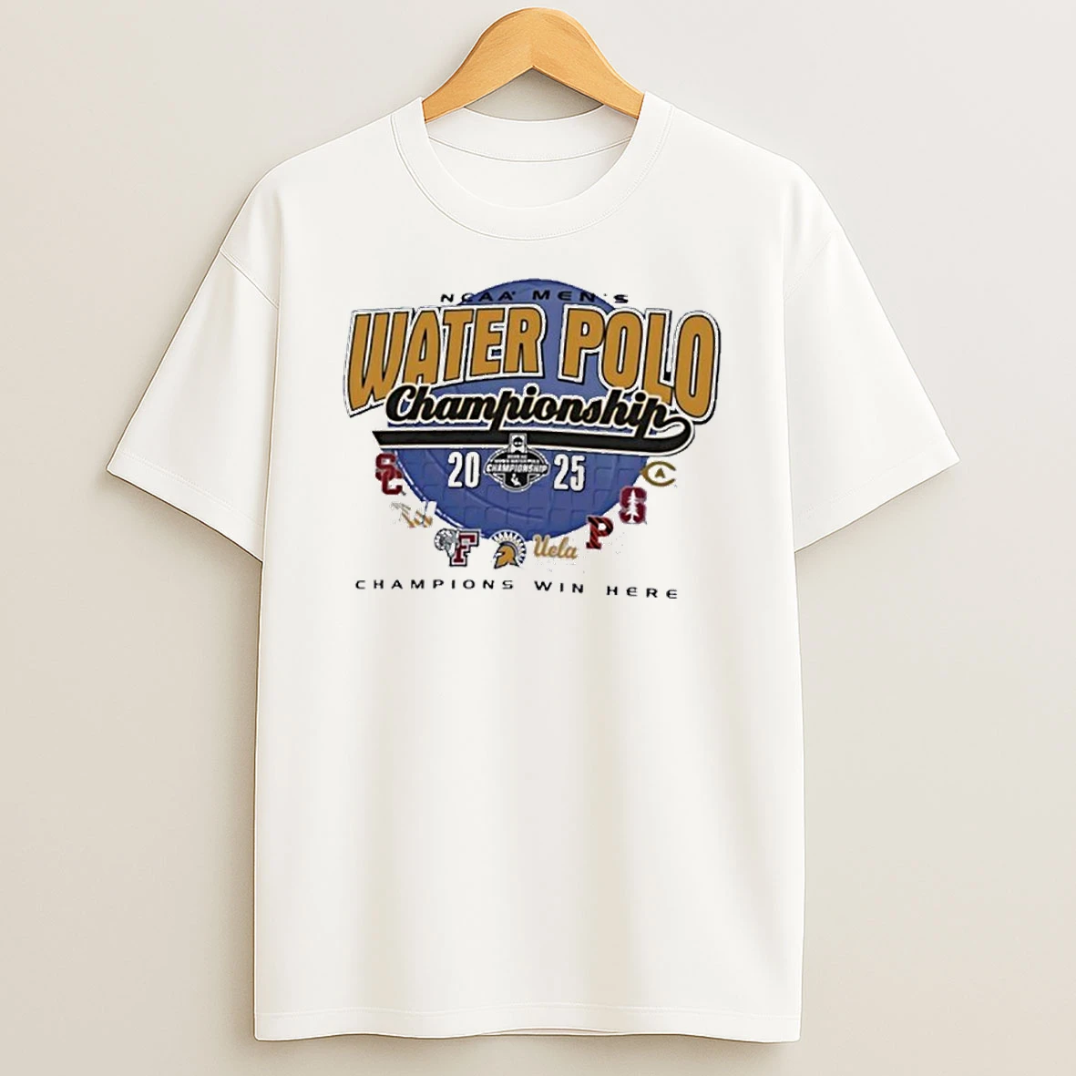 2025 Ncaa Mens Water Polo Championship 8 Team Logos Tshirt Hoodie