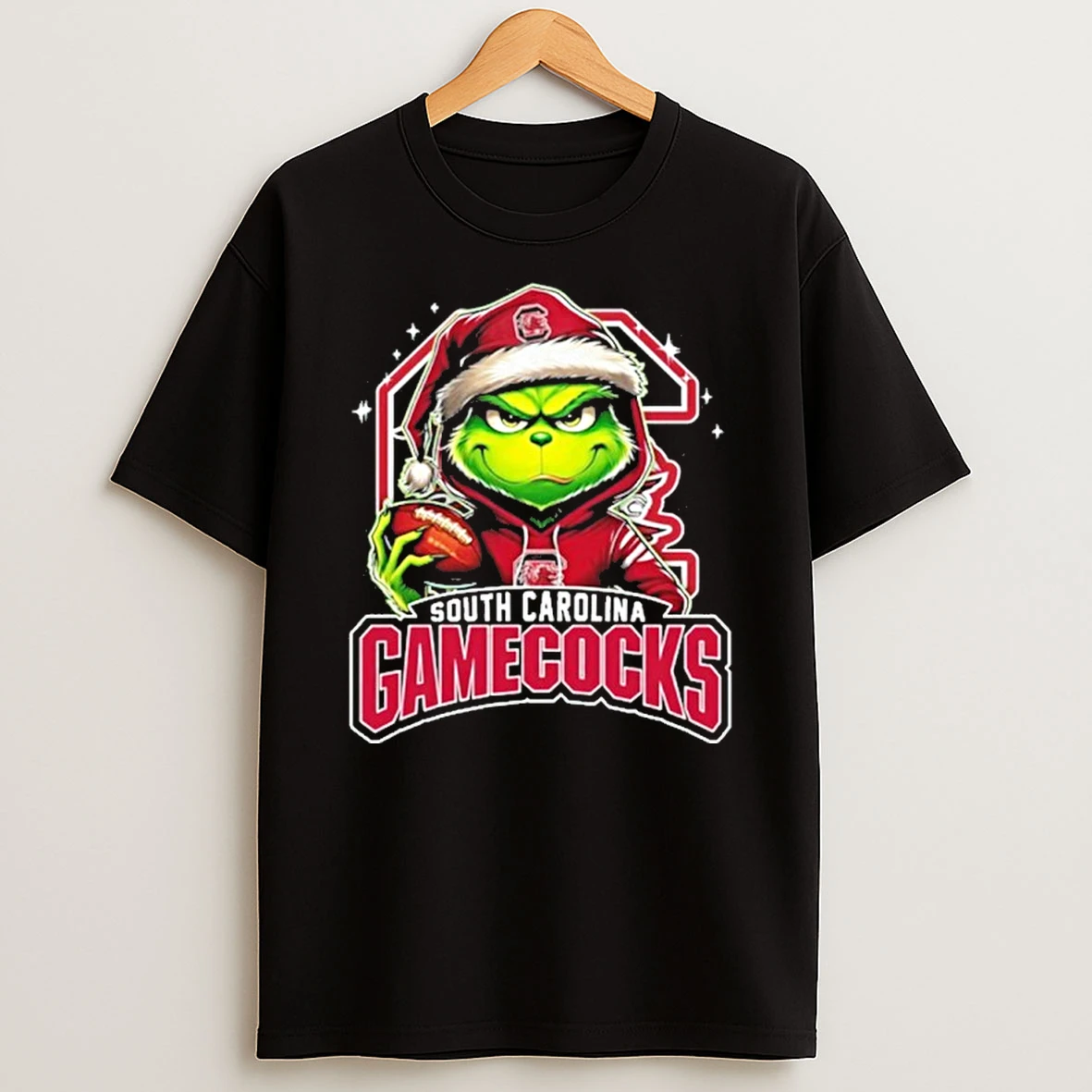 2025 Santa Grinch X South Carolina Gamecocks Logo Baseball Tshirt Hoodie
