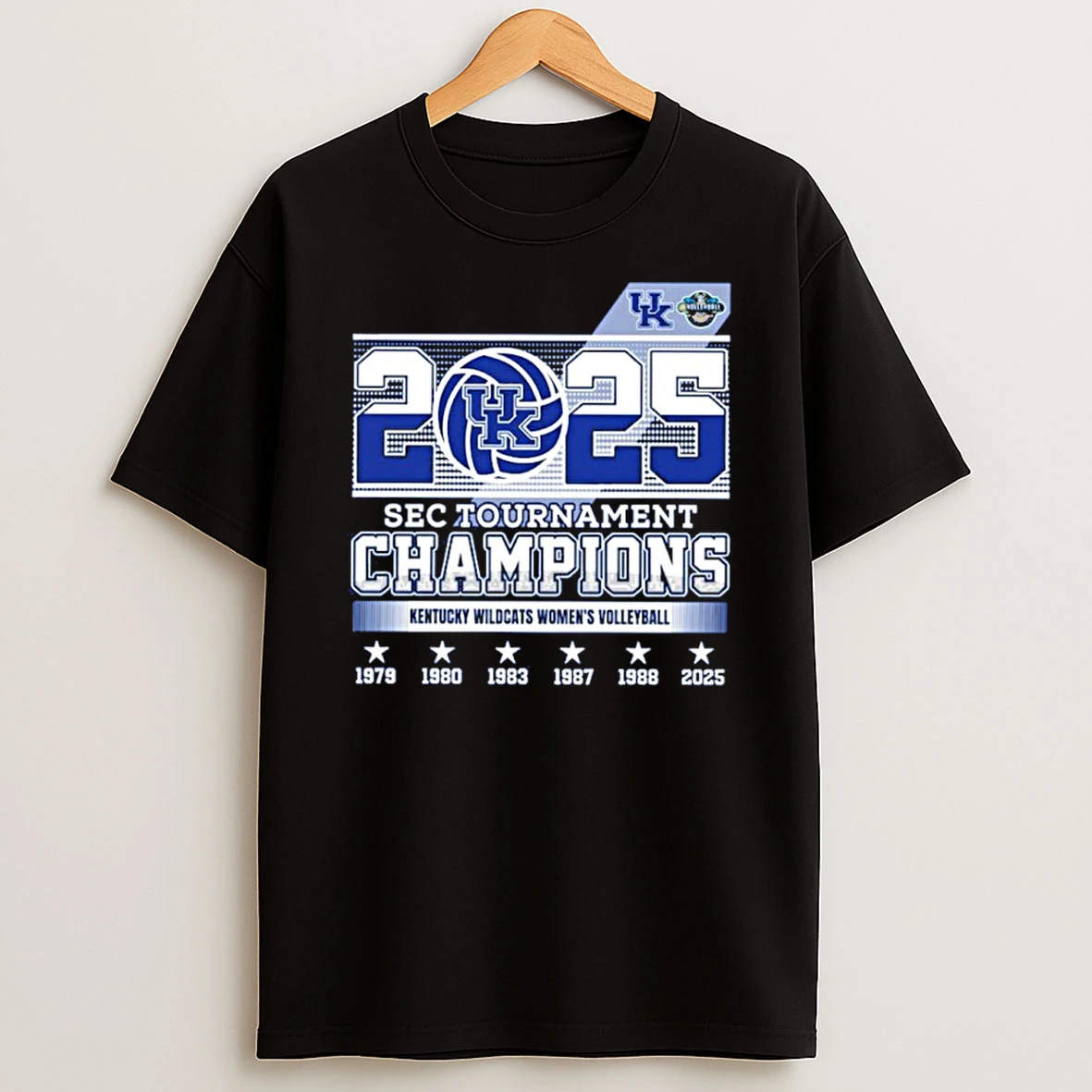 2025 Sec Tournament Champions Kentucky Wildcats Womens Volleyball Tshirt Hoodie