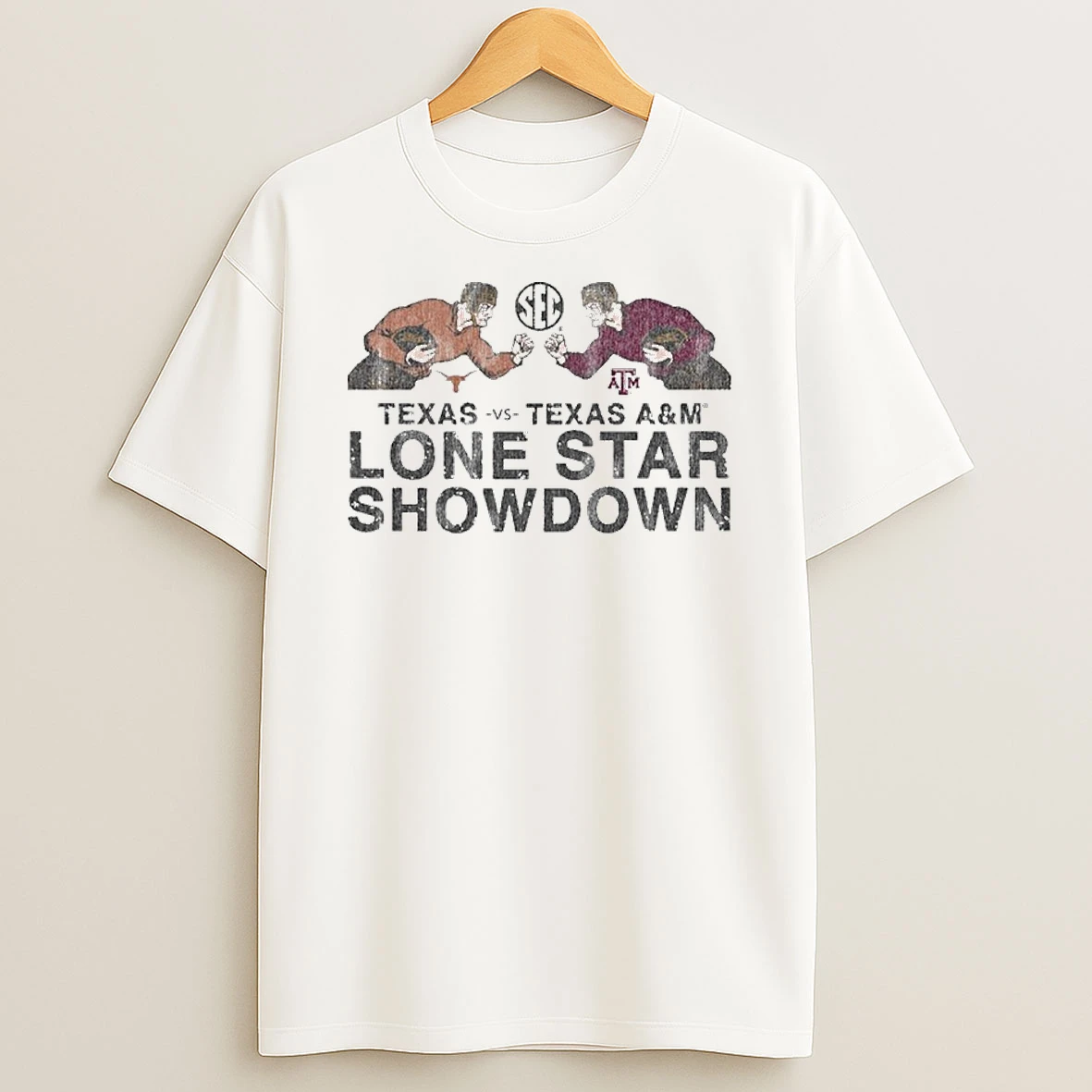 2025 Texas Longhorns Vs Texas Am Aggies Lonestar Showdown Retro Tshirt Hoodie