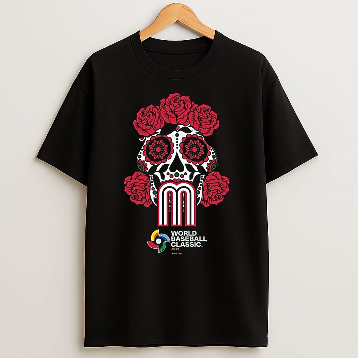 2025 World Baseball Classic Skull Flower Tshirt Hoodie