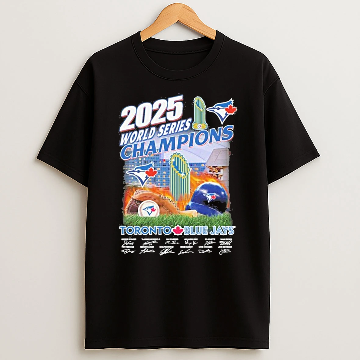 2025 World Series Champions Toronto Blue Jays Signature Tshirt Hoodie