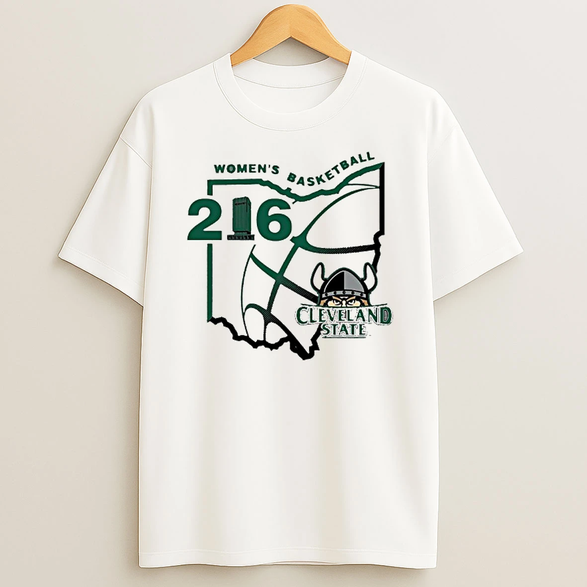 216 State Cleveland State Vikings Womens Basketball Tshirt Hoodie