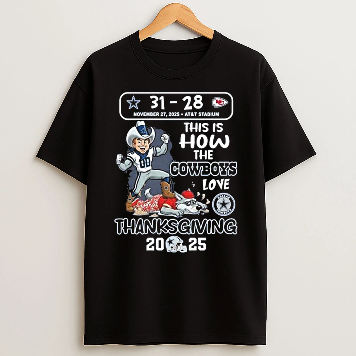 31 28 This Is How The Cowboys Live Thanksgiving 2025 Tshirt Hoodie