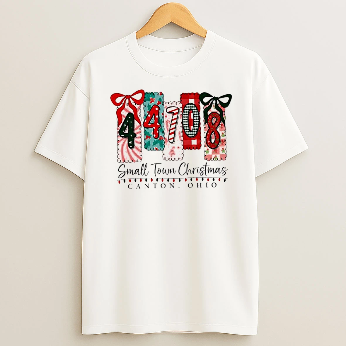 44708 Small Town Christmas Canton Ohio Tshirt Hoodie