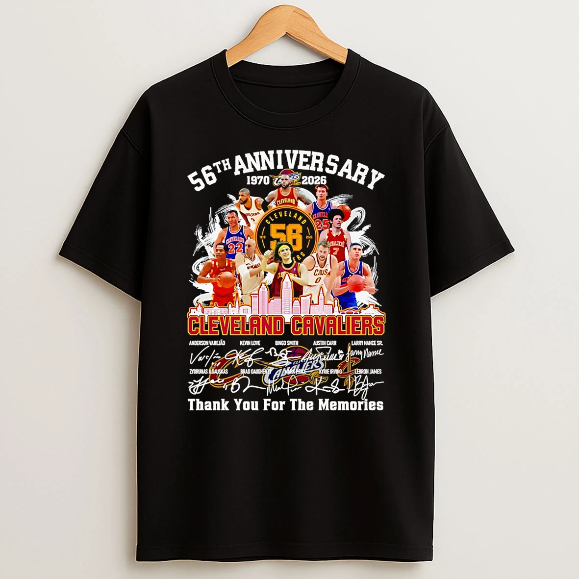 56th Anniversary 1970 2026 Cleveland Cavaliers Thank You For The Memories Tshirt Hoodie
