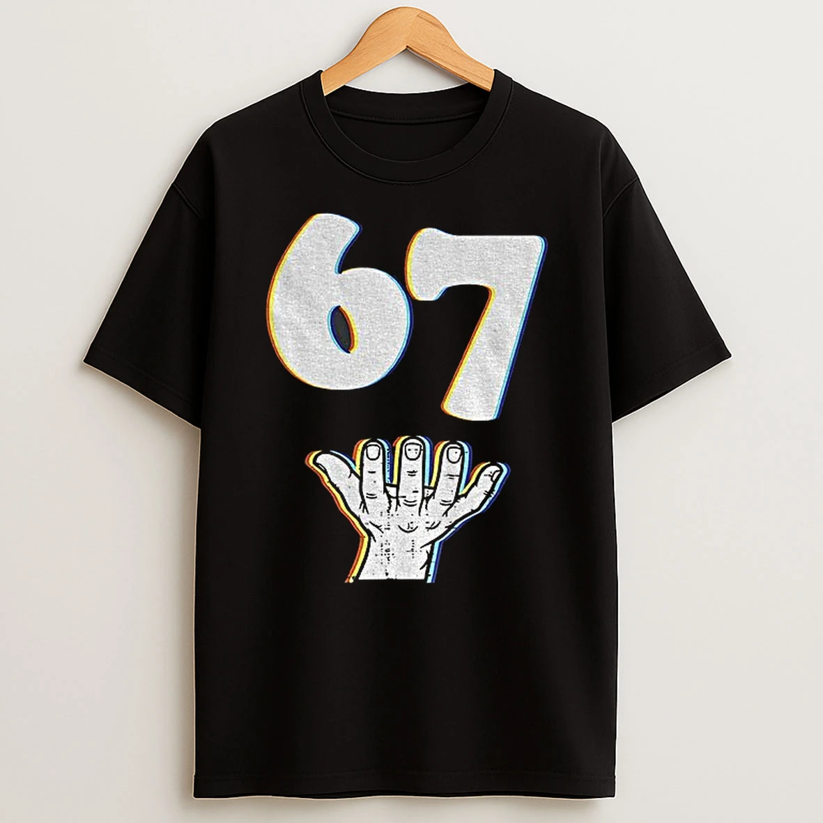 67 Six Seven Hand Meme Funny Viral Tshirt Hoodie