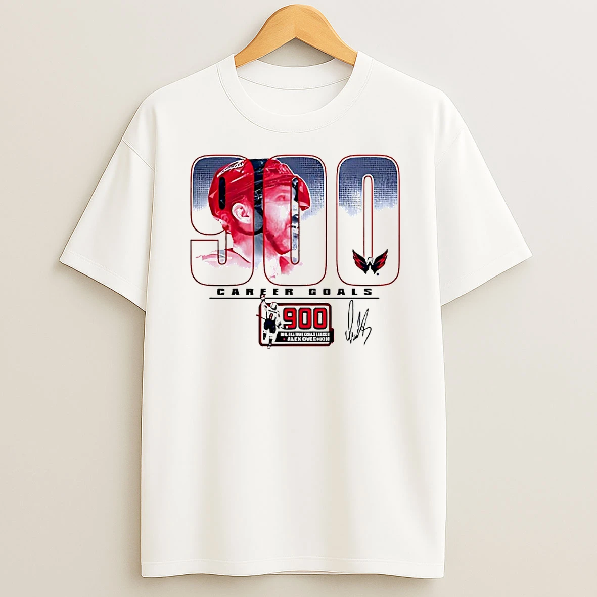 900 Career Goals Alex Ovechkin Washington Capitals Signature Circle Tshirt Hoodie
