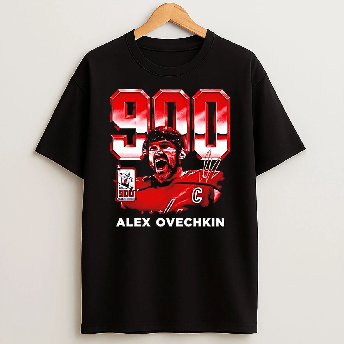 900 Goals Alexander Ovechkin Washington Capitals Signature Vintage Tshirt Hoodie