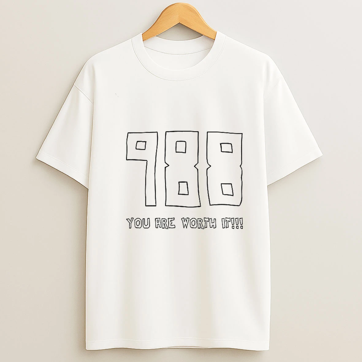 988 You Are Worth It Tshirt Hoodie