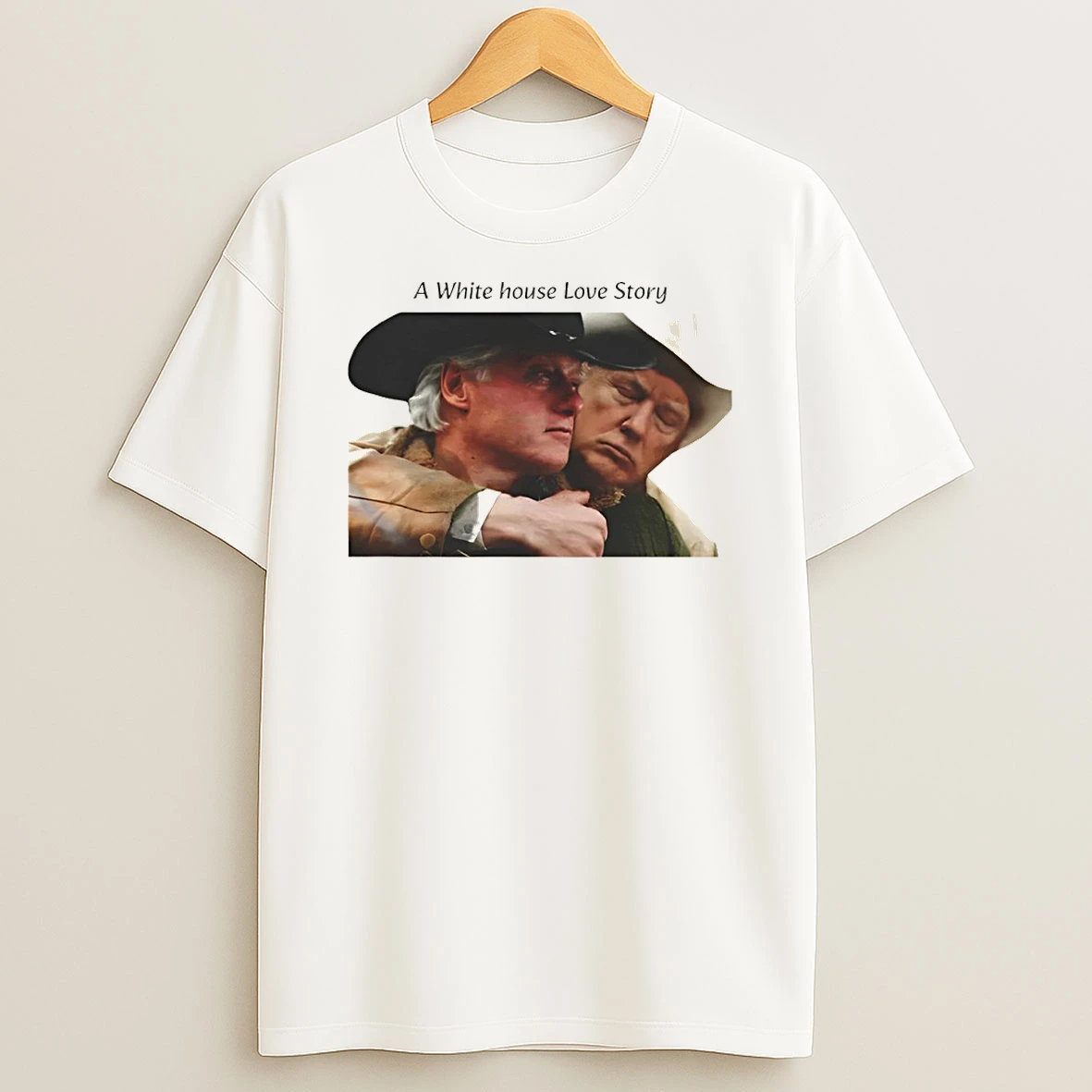 A White House Love Story Bill Clinton And Donald Trump Tshirt Hoodie