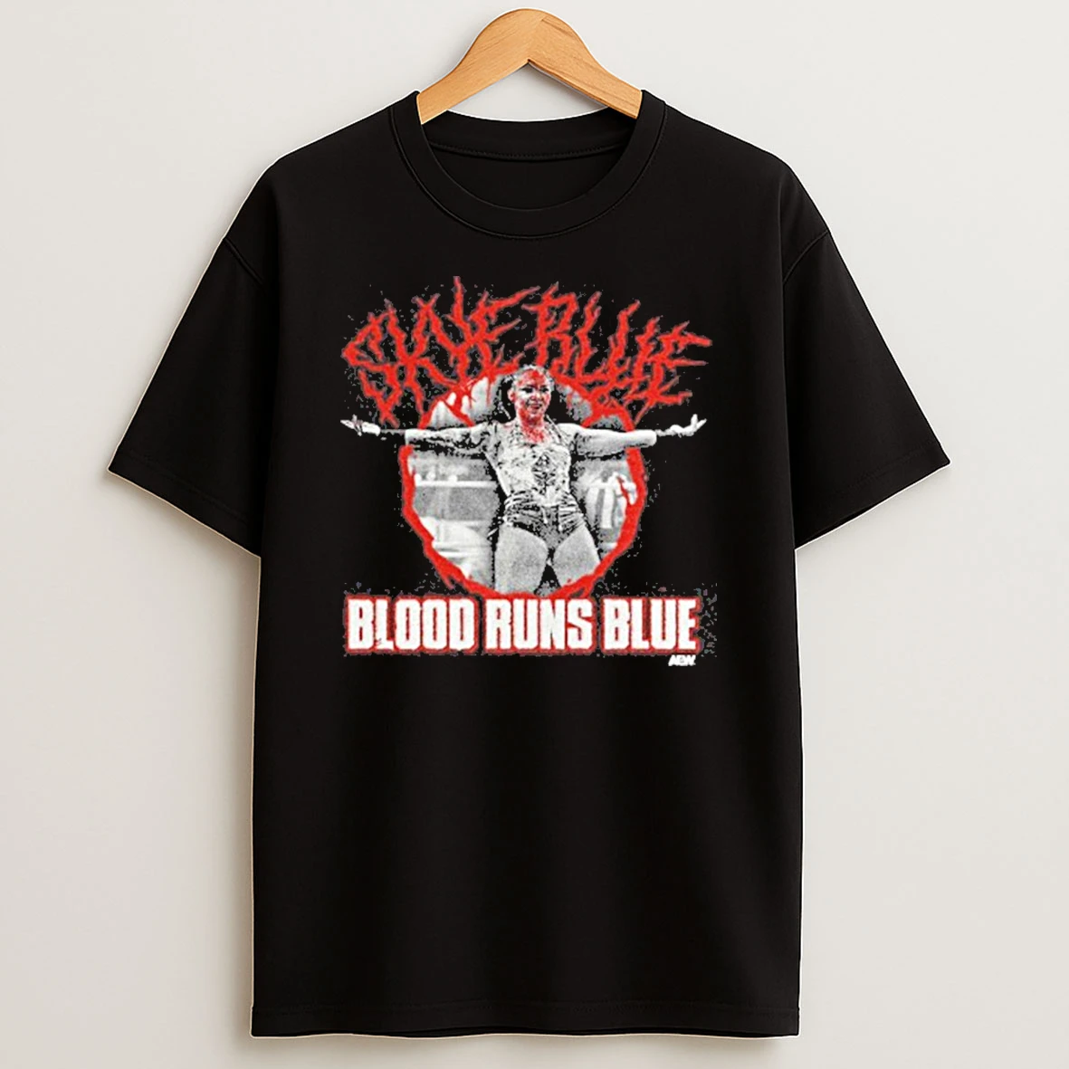 Aew Skye Blue Blood Runs Blue Tshirt Hoodie