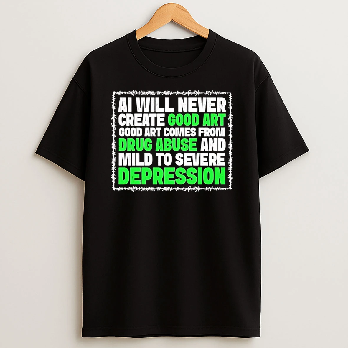 Ai Will Never Create Good Art Tshirt Hoodie