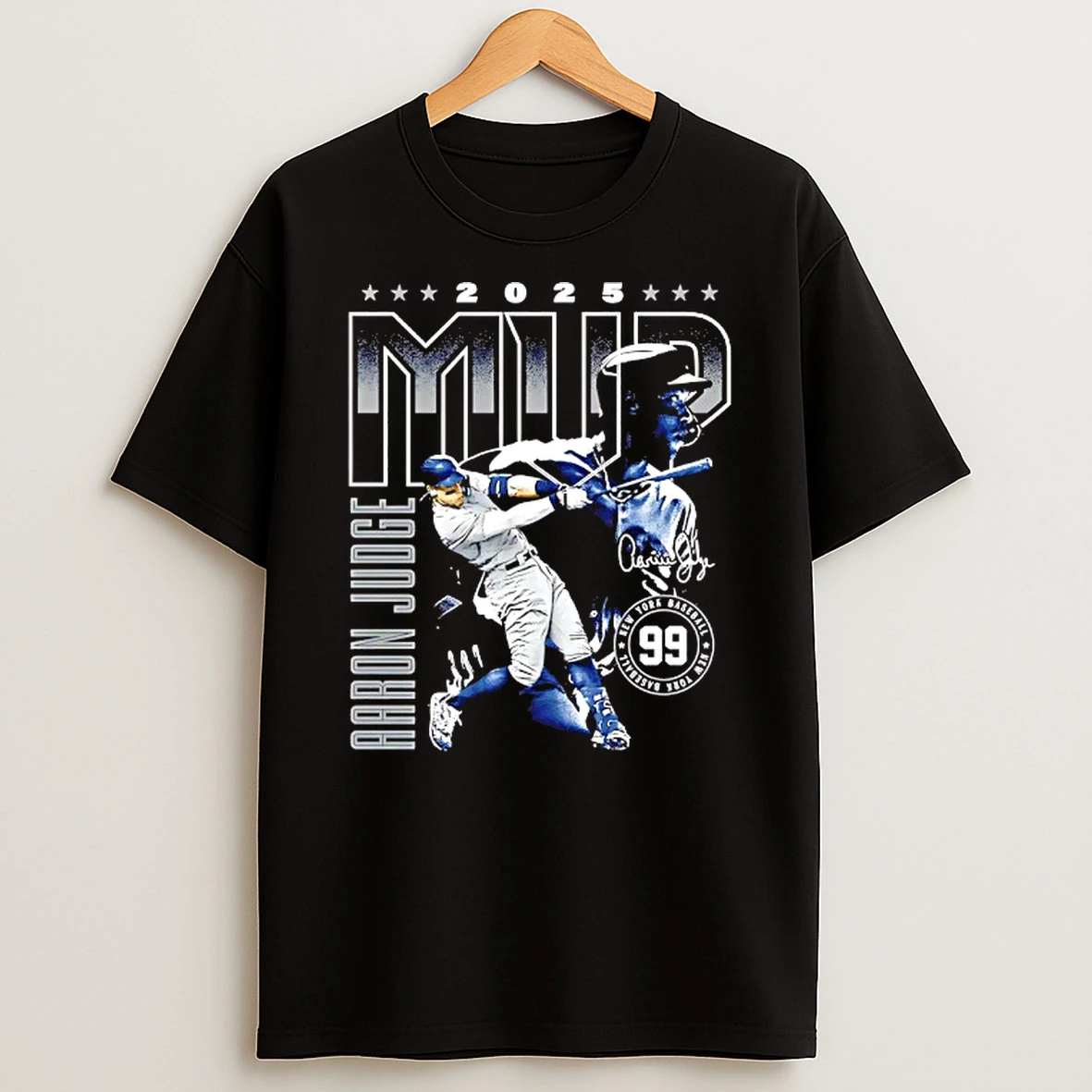 Aaron Judge New York Yankees 2025 Mvp Signature Tshirt Hoodie